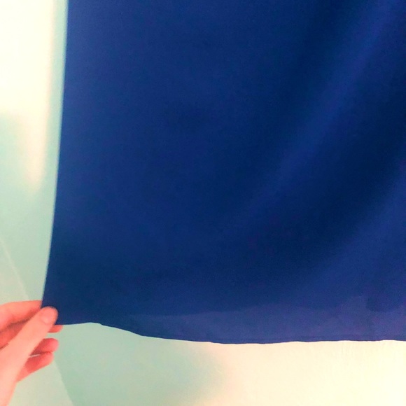 Royal Blue Racerback Mini Dress - Picture 2 of 3